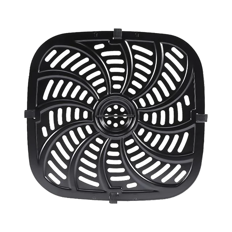 Perforated Home Rack Non Stick Replacement-Parts Dishwasher Safe Universal Air Fryer Grill Pan Tray Carbon Dropship