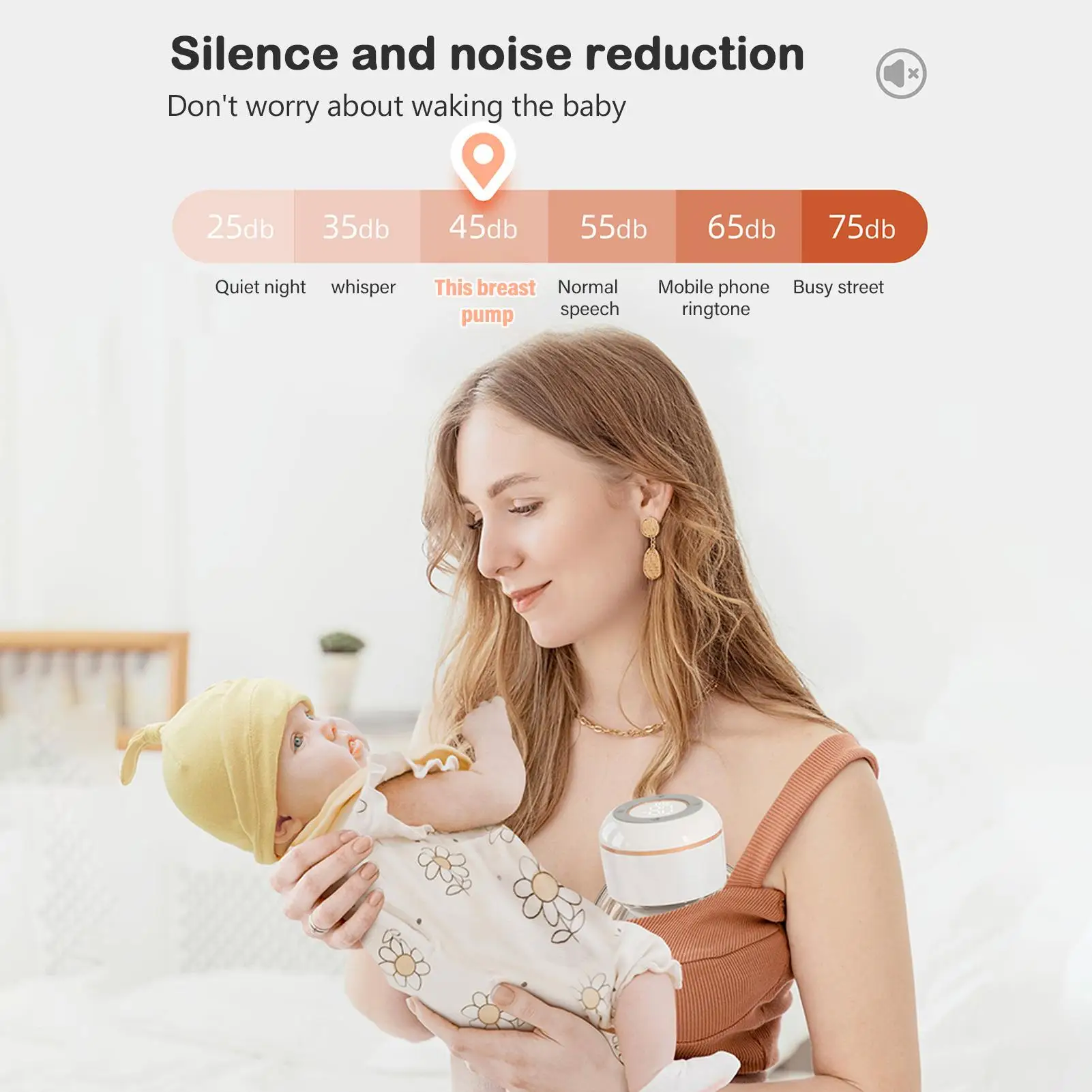 New Wearable Breast Pump Hands Free Electric Portable Wearable Breast Pumps BPA-free Breastfeeding Milk Collector 5