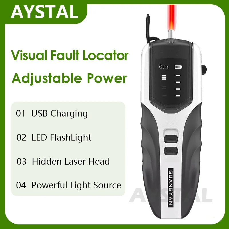 2 in 1 New Mini Optical Power Meter + Visual Fault Locator 10MW/15KM Network Cable Test Fiber Optic Laser Pen Tester VFL