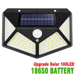 Solar - Powered Multifunctional Outdoor Garden LED Spotlight with Motion Sensor (Upgrade 18650)