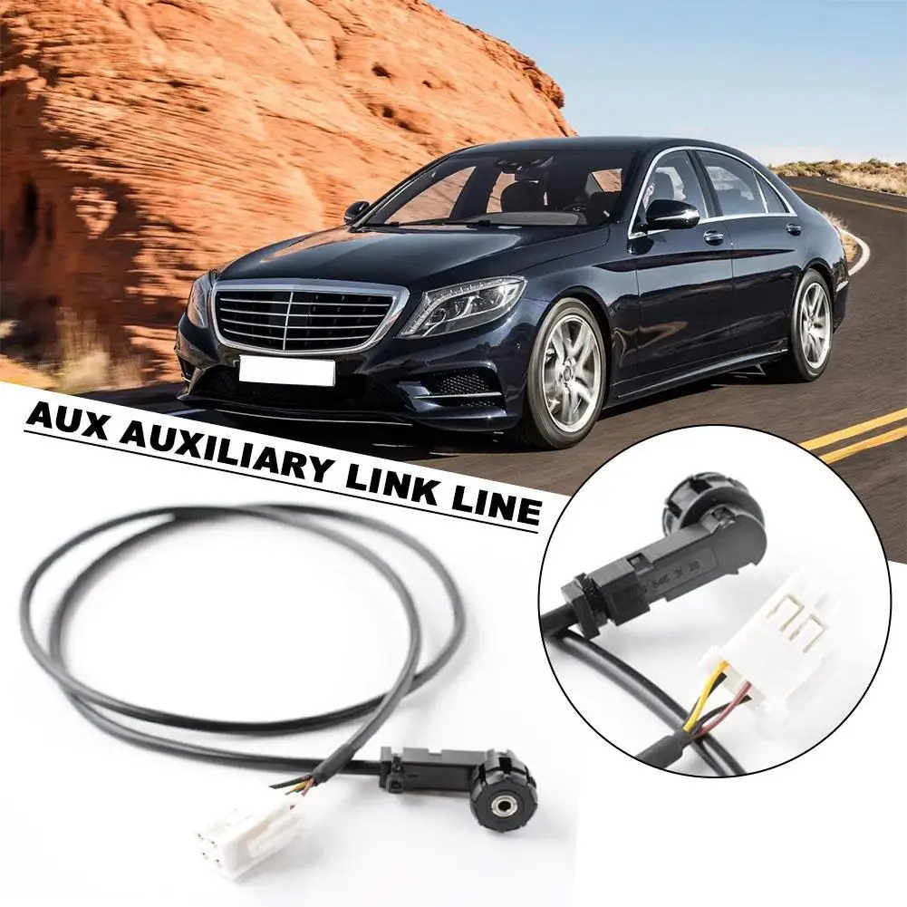 

Вспомогательный кабель 4pin AUX для Mercedes C-Class W203 CLK W209, радиокабель с входом Aux, A2034401808, вспомогательная линия связи AUX