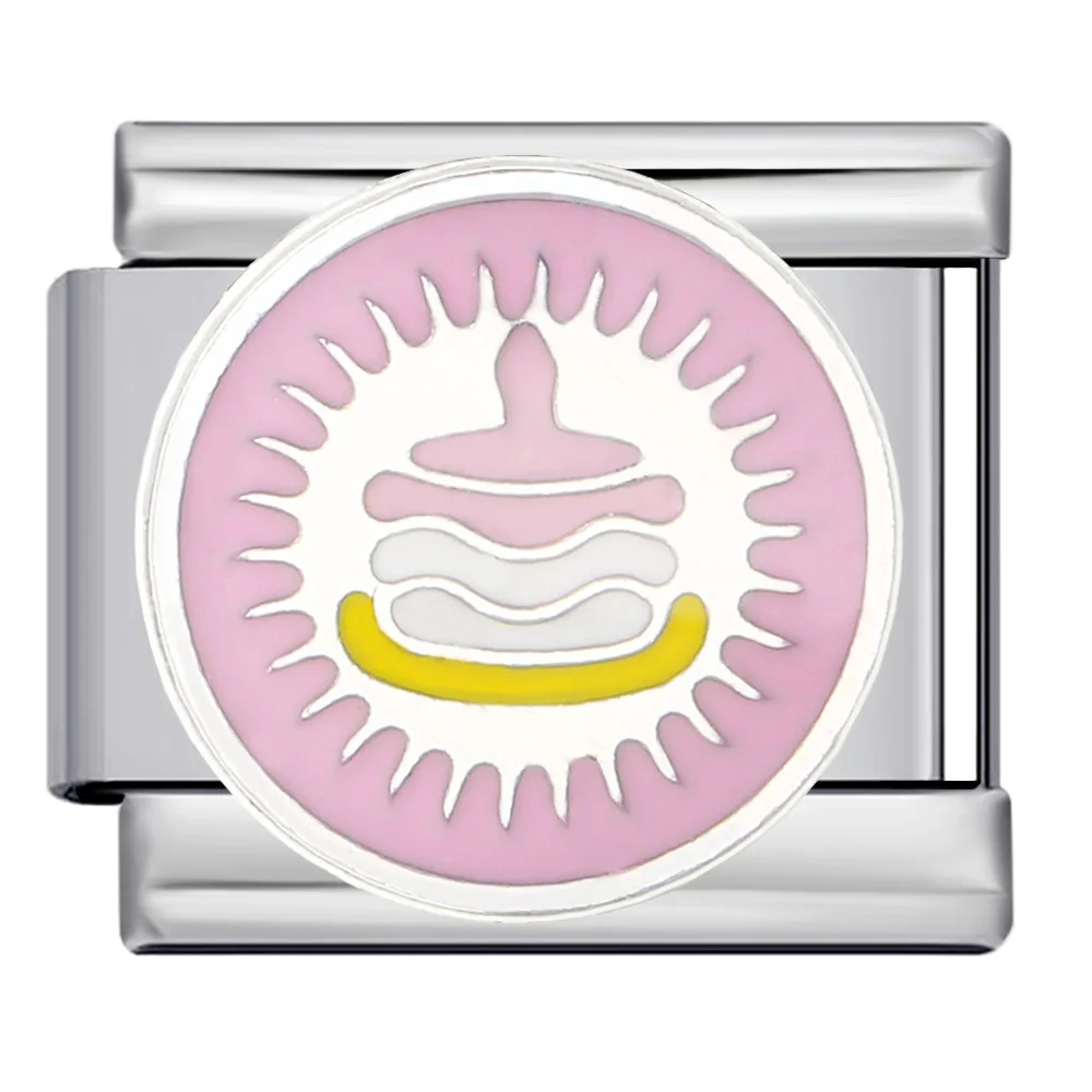 Mode Frauen Männer Abstrakte Uhr Auge Herz Regenbogen Italienischen Charme Fit 9mm Link Edelstahl Armband DIY Machen Für geschenk – Detail 6