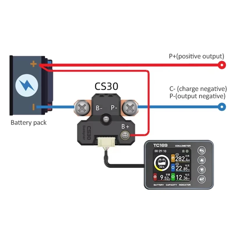 TC169 Color Screen Curon Electric Calcus Timphotospholtic Iron Clear Battery Power Display Table Bundle 5