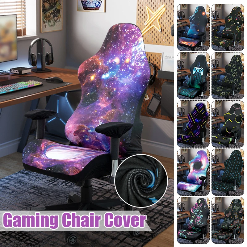 

Gaming Chair Cover Elastic Internet Bar Computer Chair E-Sports Swivel Chairs Dust Protection Covers Office Armchair Slipcovers