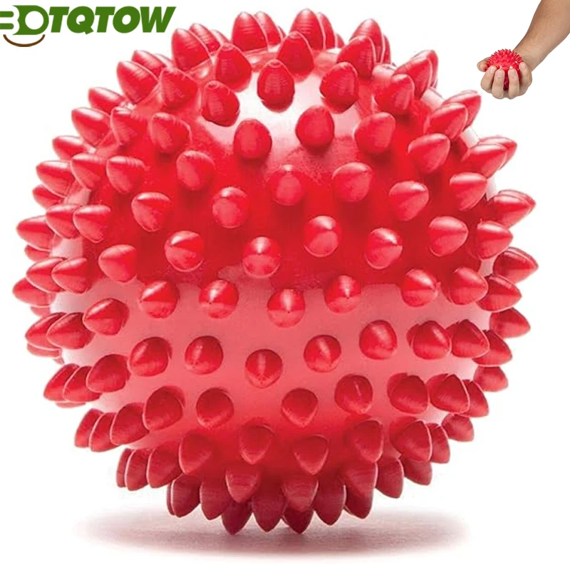 1Pcs BOTQTOW Spiky Massage Ball Physical Therapy Massage Balls Hard Lacrosse Ball & Spiky Ball for Myofascial Release