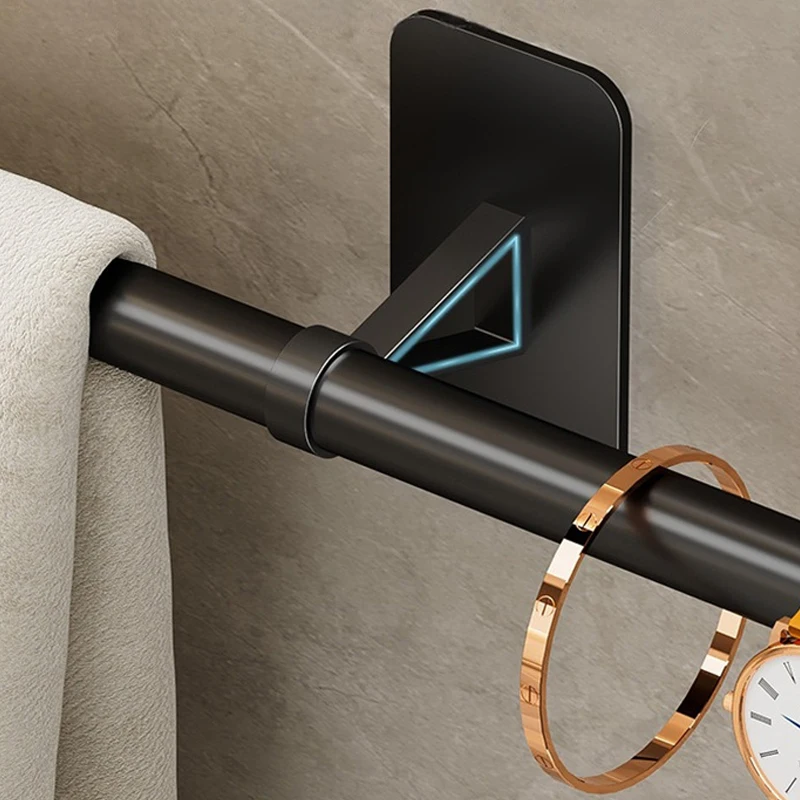 Bathroom Accessories Strong Adhesive Save Space Stylish Design Rugged And Safe Quality No Tools Required Drill-free Towel Rack