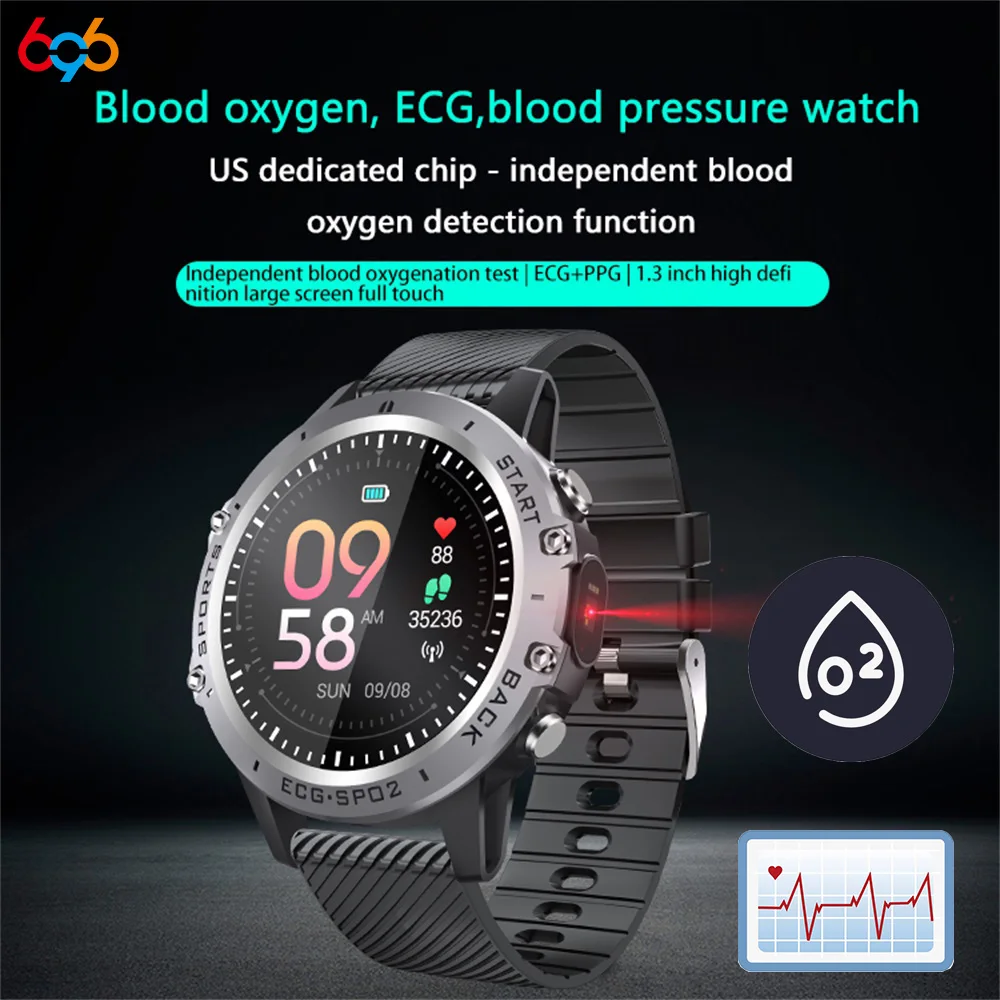 

2022 New 1.3" Men ECG+PPG Smart Watch Sports Fitness Tracker Blood Oxygen Monitoring IP68 Waterproof Women Healthy Smartwatch