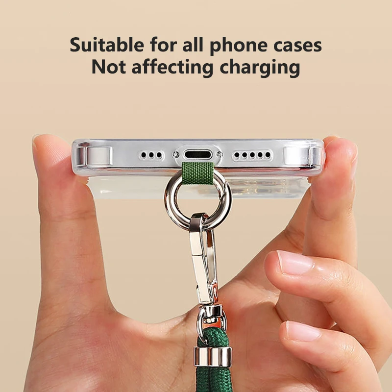 Versatile Crossbody Phone Strap with Clip - Adjustable Anti-Lost Necklace Lanyard