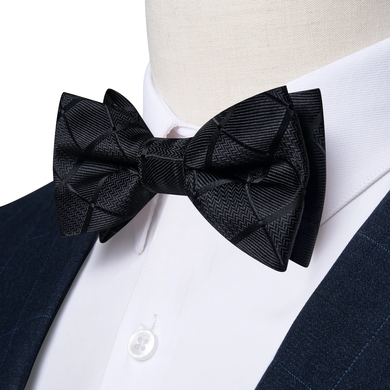 Bow Tie Necktie Set Adjustable Boys Girls Kids Bow Tie Set Handkerchief Infant Children Pre-tied Black White Green Red Butterfly Gravata for Wedding