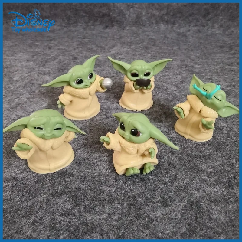 5 Pz/Set Baby Yoda Grogu Mandalorian Action Figure Toys 4-7Cm Yoda Baby Action Toys Star Wars Figuras Hot Kids Toys Regali Di Natale