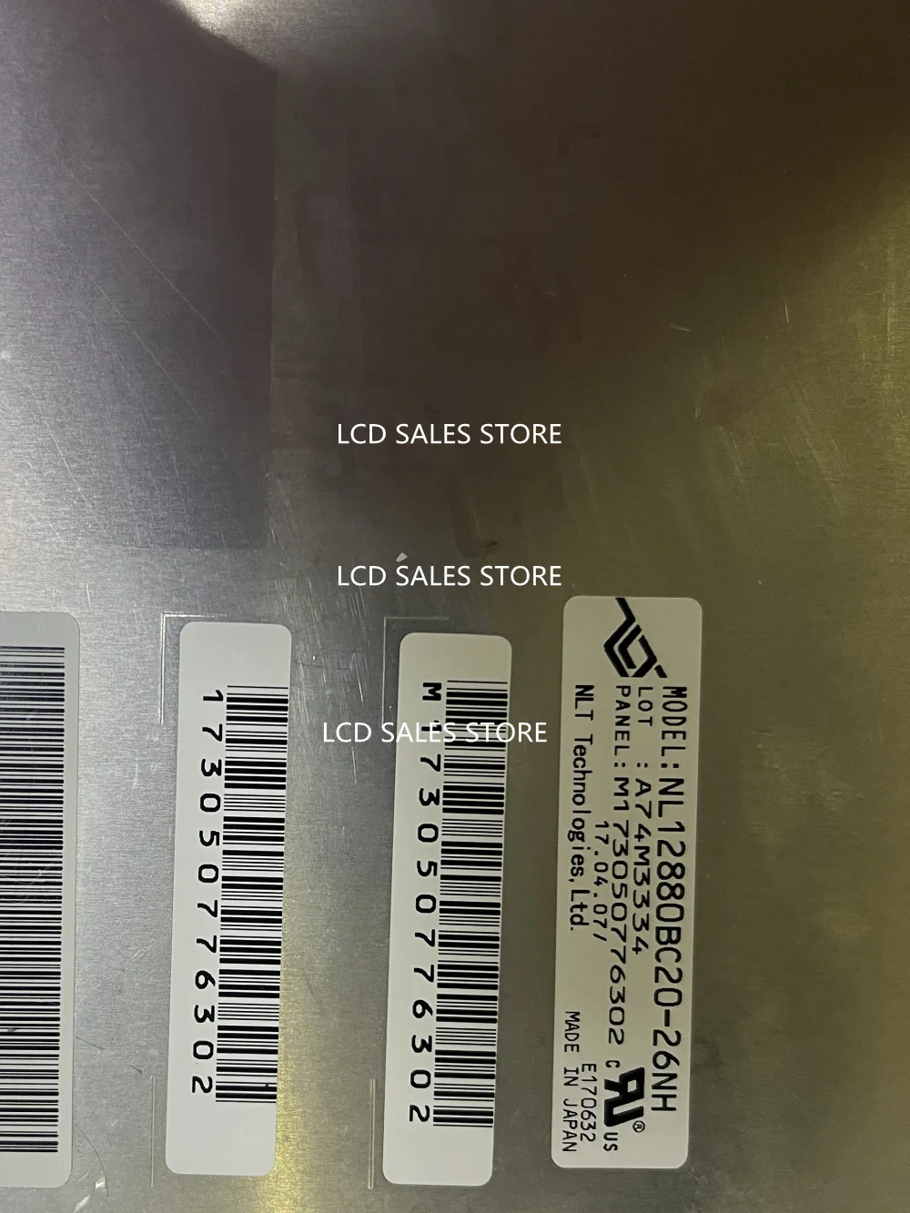터치 스크린이 없는 LCD 디스플레이 화면 NL12880BC20-26NH 디스플레이 원본