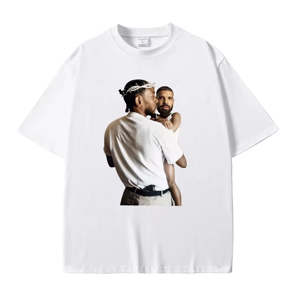 Streetwear Rapper Kendrick Lamar Drake Funny Meme T Shirt Mr Morale The Big Steppers Tee Men Women Hip Hop Casual Oversized Top 4