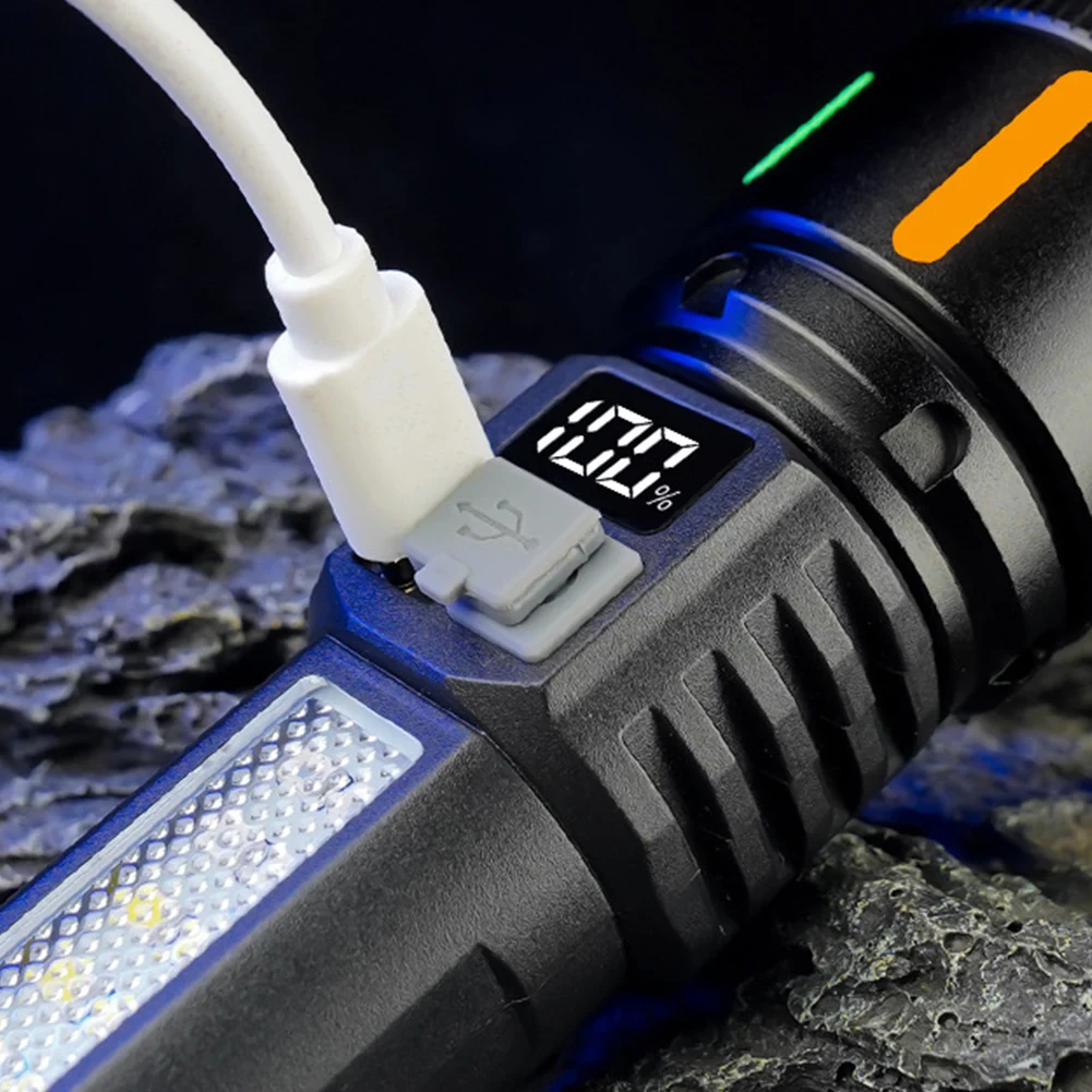 Strong Light Flashlight USB Charging 6