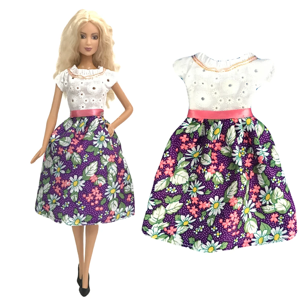 

NK Official Fashion White Dress Party Skirt for Barbie Doll 1/6 BJD SD Doll Clothes Accessories Play House Dressing Up