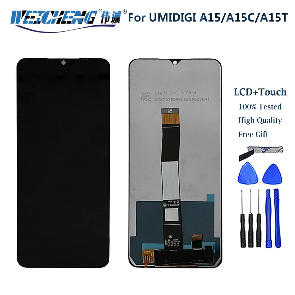 

ЖК-дисплей 6,7 "для UMIDIGI A15 A15C A15T, экран с дигитайзером в сборе, Сменные аксессуары для телефона UMIDIGI A15, с инструментами, оригинал