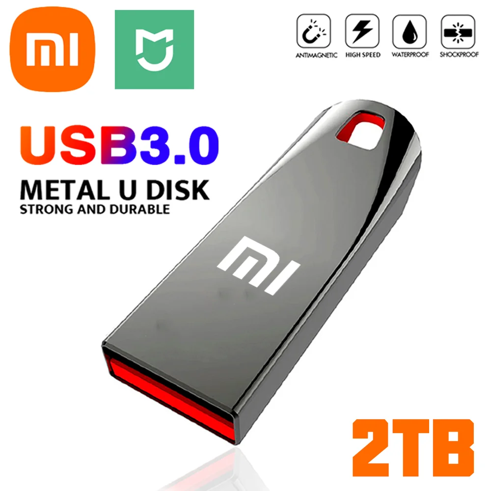 USB-флеш-накопитель Xiaomi Mijia USB 3,0, металлический Портативный высокоскоростной флеш-накопитель большой емкости, Водонепроницаемый U-диск 2023