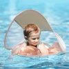 Baby Swimming Float With Canopy Splash Play Inflatable Baby Pool Float Ring Swan Toys Swim Trainer for Girls 1