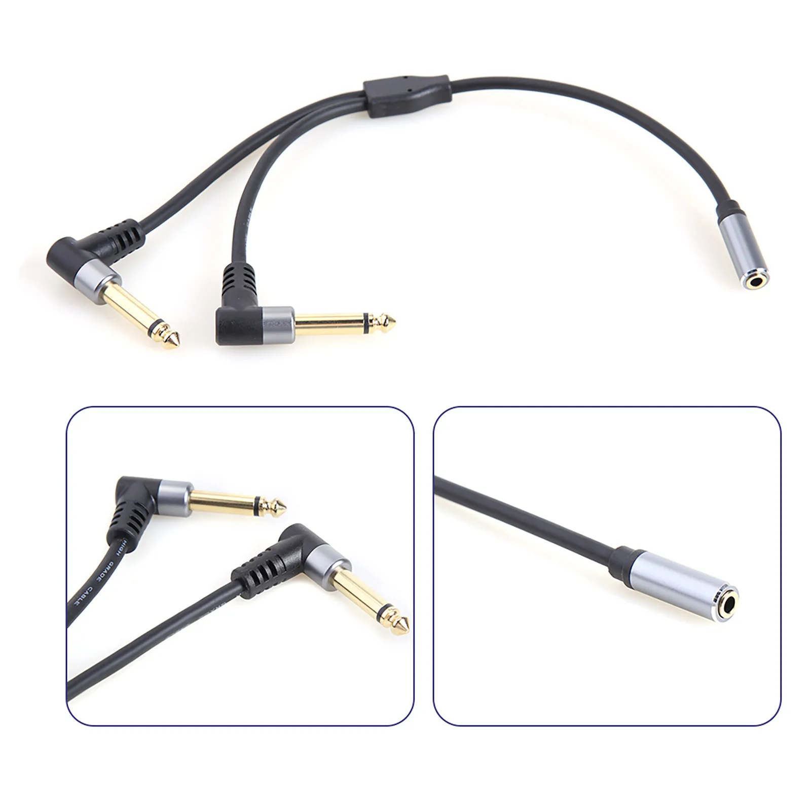 ǰ TRS ׷  - 1/4  ÷  TS   Y ø ̺, 3.5mm, 1/8 ġ, 6.35mm