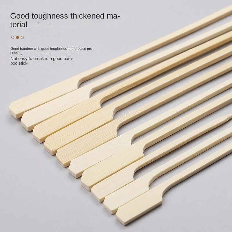 Barbecue Donut Fryer Disposable Skewers Prod Commercial Skewer Bobo Chicken Skewer Bamboo Stick with Handle