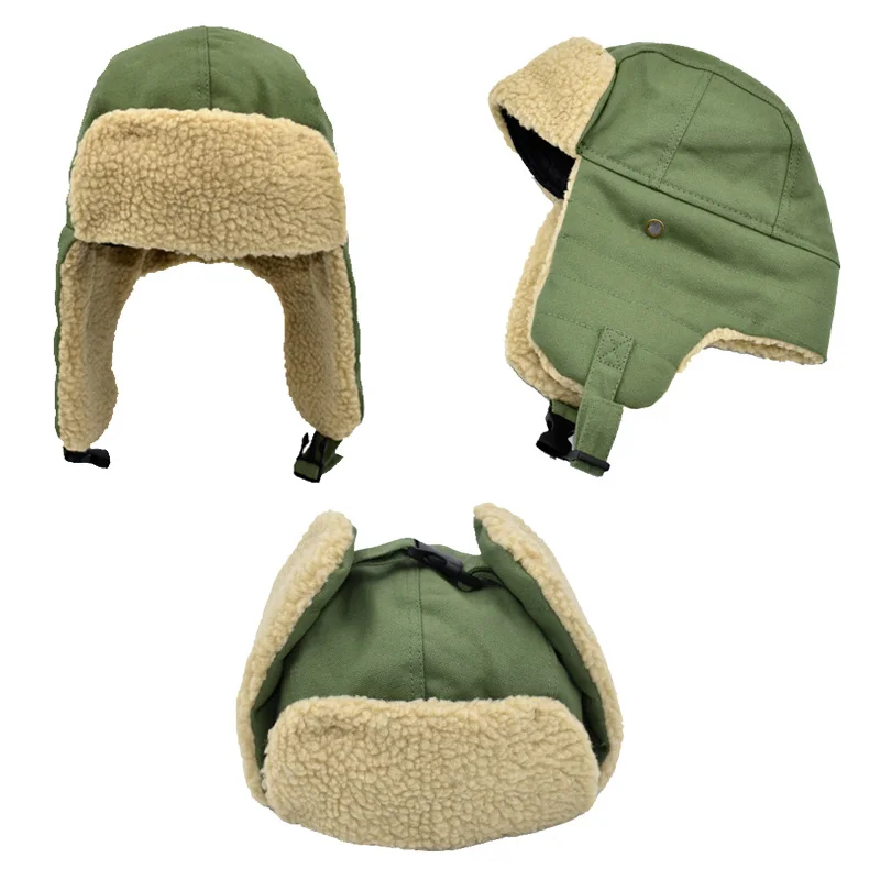 Winter Hat Windproof Cycling Skiing Winter Snow Hats Warm Bomber Hats Earflap Hat Men Women Ear Flap for Women winter hat knitted earflap hat