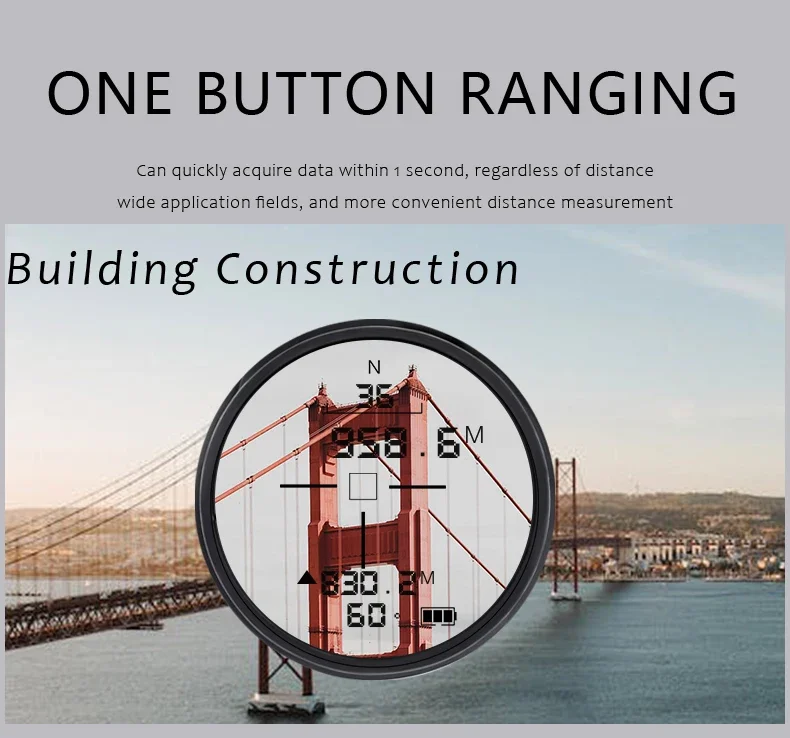 Description Picture 4 of itemSmart Laser speed angle altitude Distance Binocular 1500M 2500M Laser Rangefinders Laser Meter Range Finder Binocular