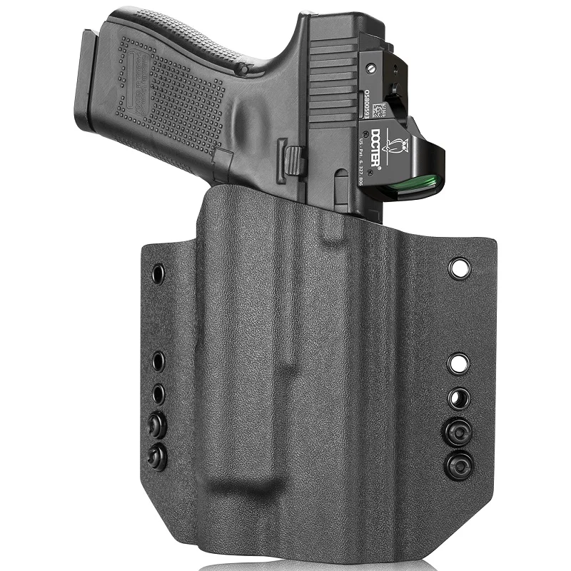 OWB Kydex Holster Fit: Glock 17/19/44/45 (GEN 1-5)&G23/32 (Gen 3-4) with Streamlight TLR1/TLR1S/TLR1 HL Tactical Right Gun Bags