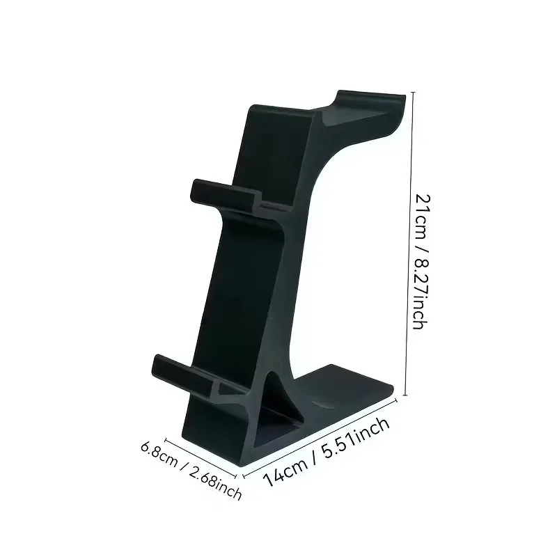 Supporto Integrato per Controller e Cuffie, Stand Universale a 3 Livelli per PS4/PS5/XBOX, Accessori da Gaming per Scrivania - immagine 4