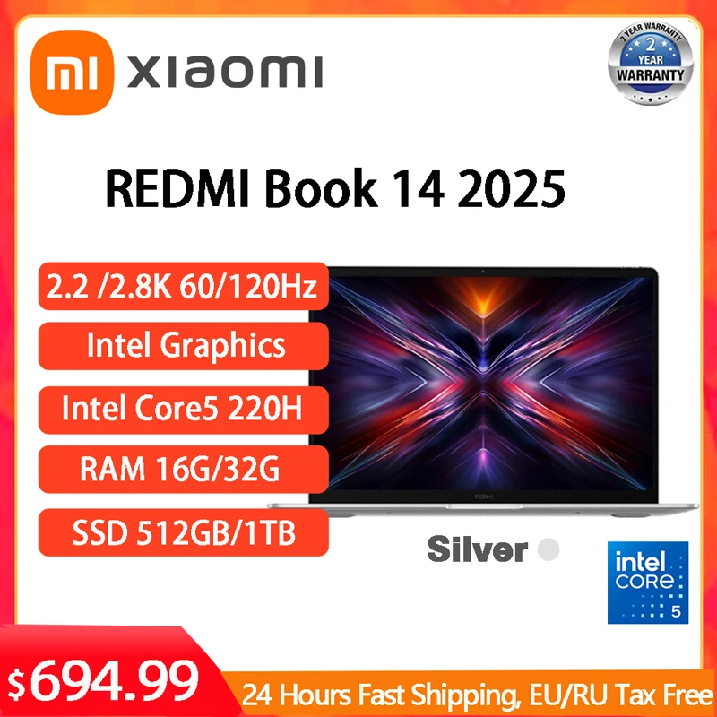 XIAOMI Redmi Book 14 Laptop Intel Core 5 210H 220H 14