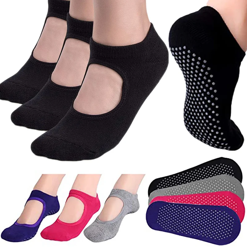 Yoga Pilates Backless Socks Non Slip Women Pilates Sock Yoga Socks
