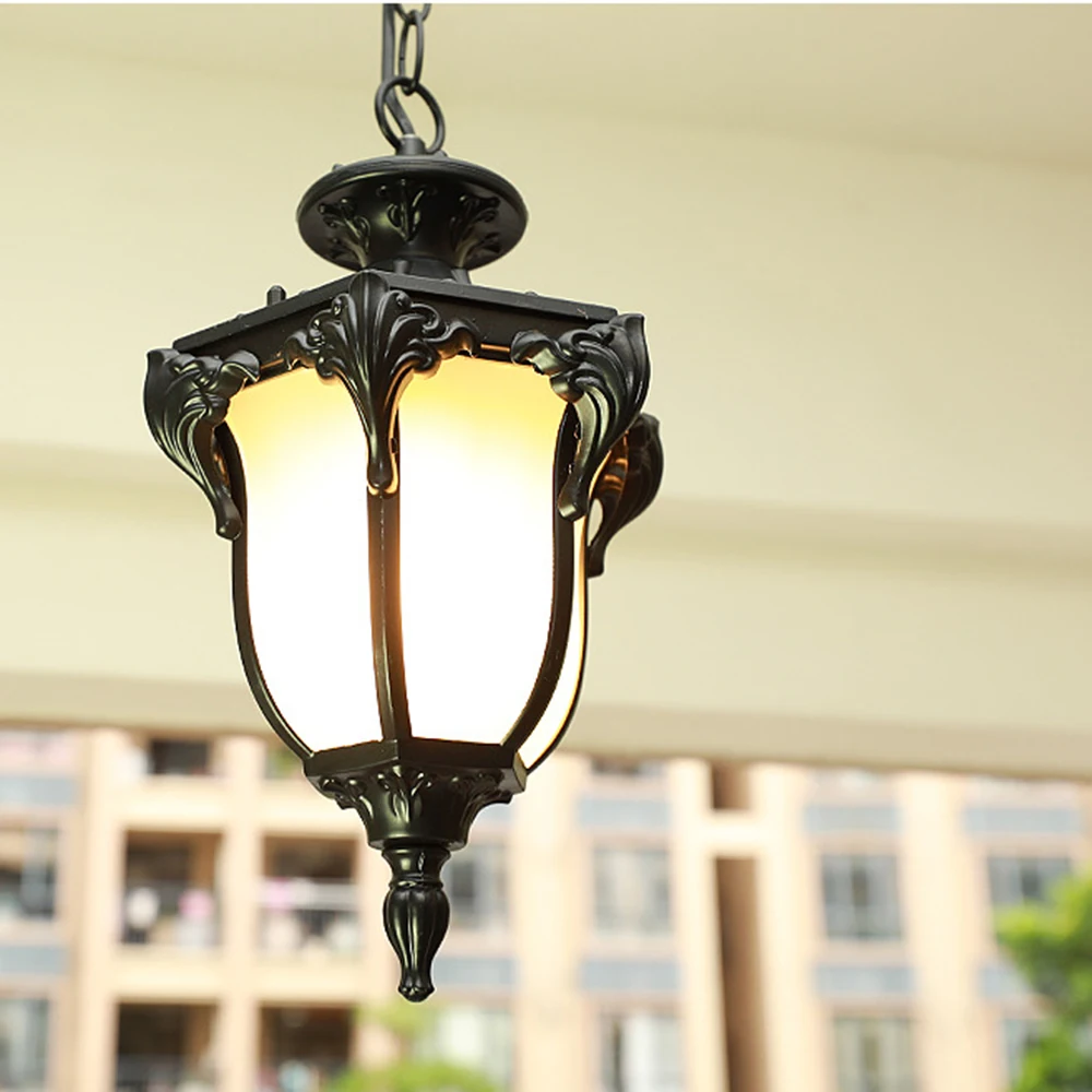 

Outdoor Lamp Garden Pendant Lamp Gate Hallway Balcony Hanging Lamp Lantern Waterproof Corridor Aisle Courtyard Ceiling Lamps