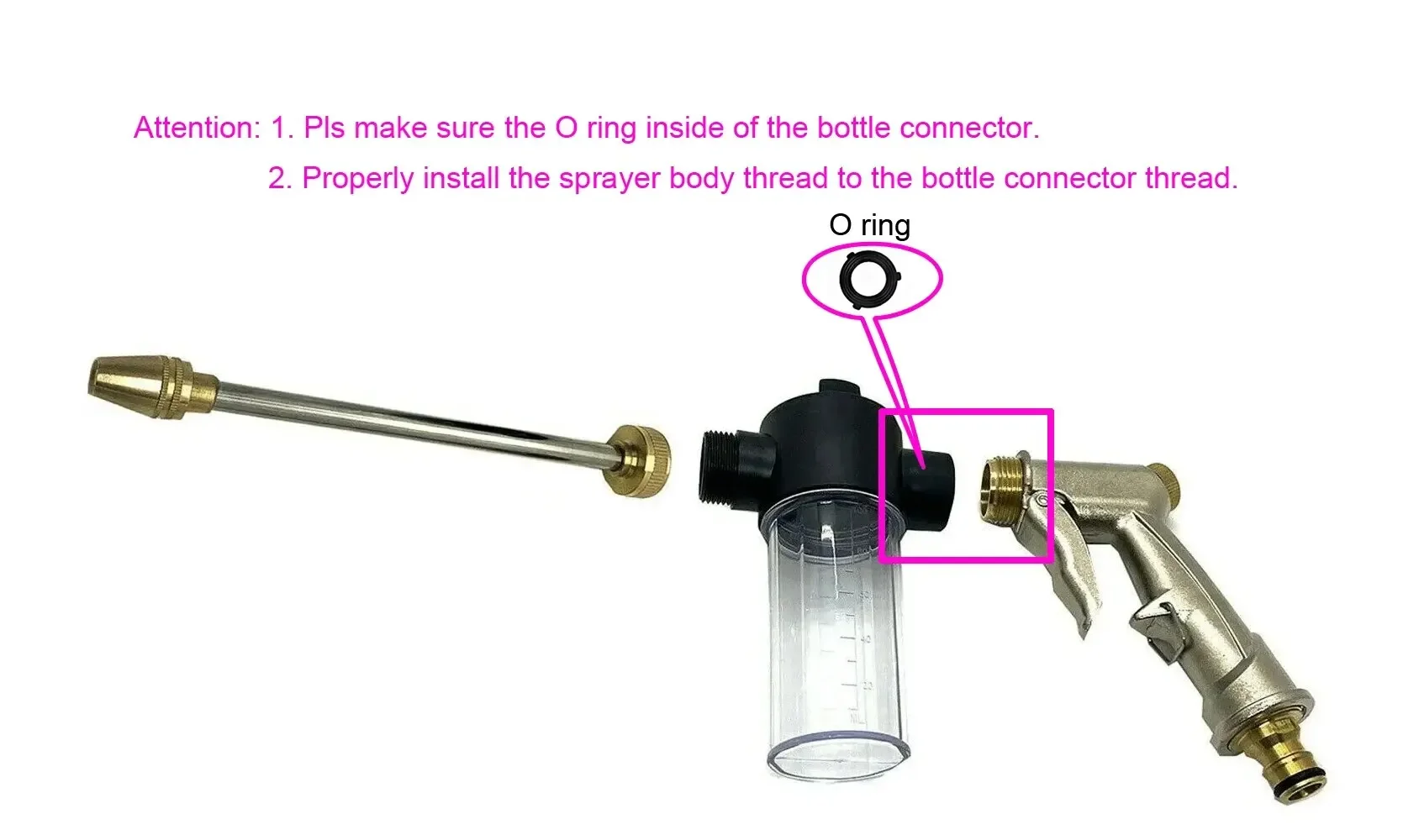 High Pressure Car Wash Foam Pots Lances Irrigation Tools Adjustable Metal Garden Sprinkler Watering Hose Sprinkler