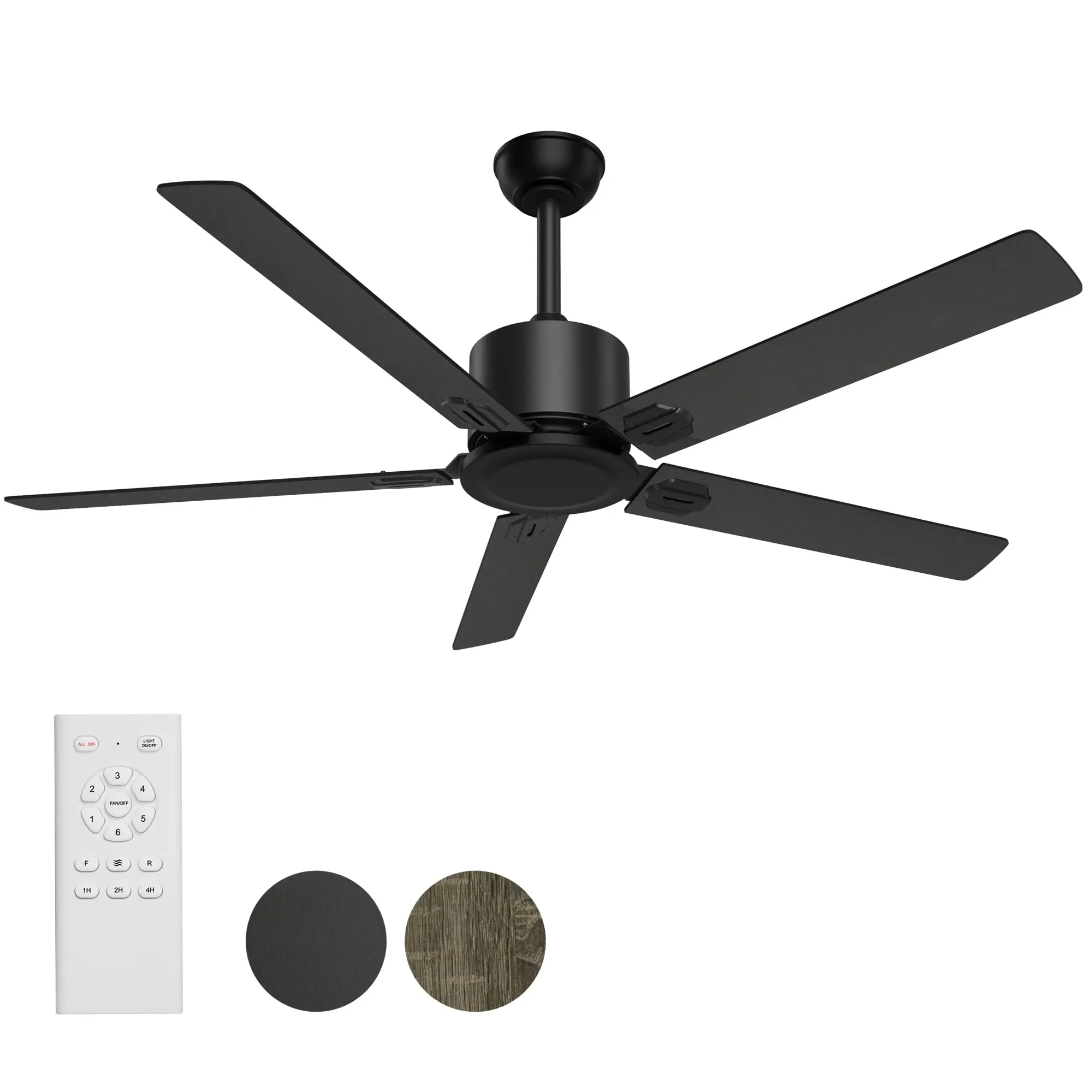 CeilingFanwithRemoteControlCeilingFans52OutdoorIndoorwith6