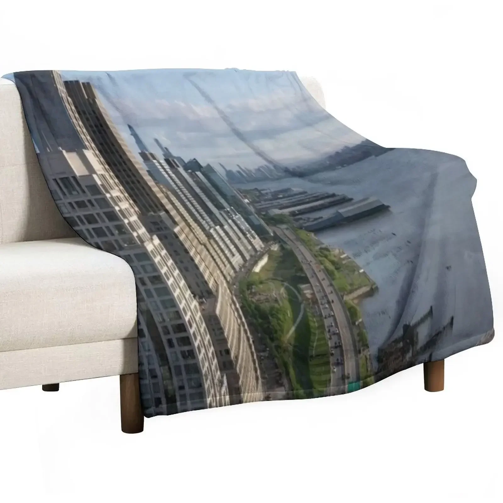 

Upper West Side NYC- Doing the Hudson! Throw Blanket Softest warm for winter Soft Big Blankets