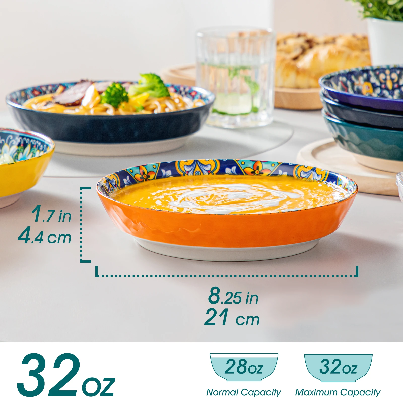6 PCS PASTA BOWL