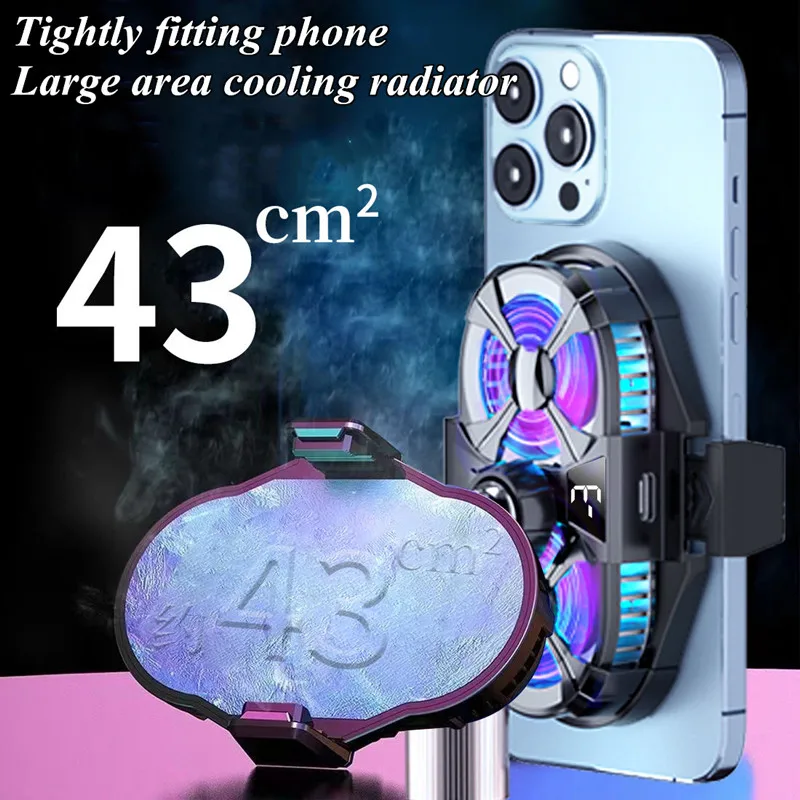 SL07 Mobile Phone Semiconductor Dual Fan Cooling Radiator description image 5