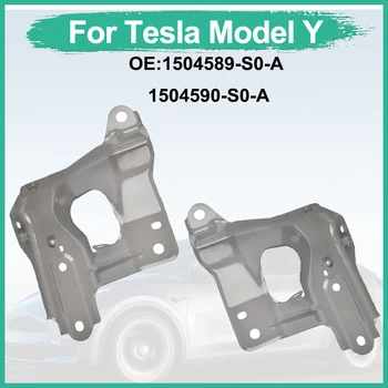 Per Tesla Modello Y Supporto Lato Auto Paraurti Anteriore Ala Inferiore Piastra di Supporto Parafango Anteriore Supporto 2021-2023 1504589 -s0-A 1504590 -s0-
