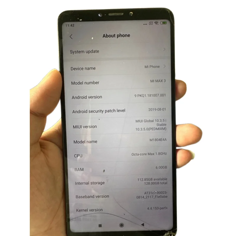 Xiaomi Mi Max 3、64GB 128GB ROM、オリジナルのメインボードの