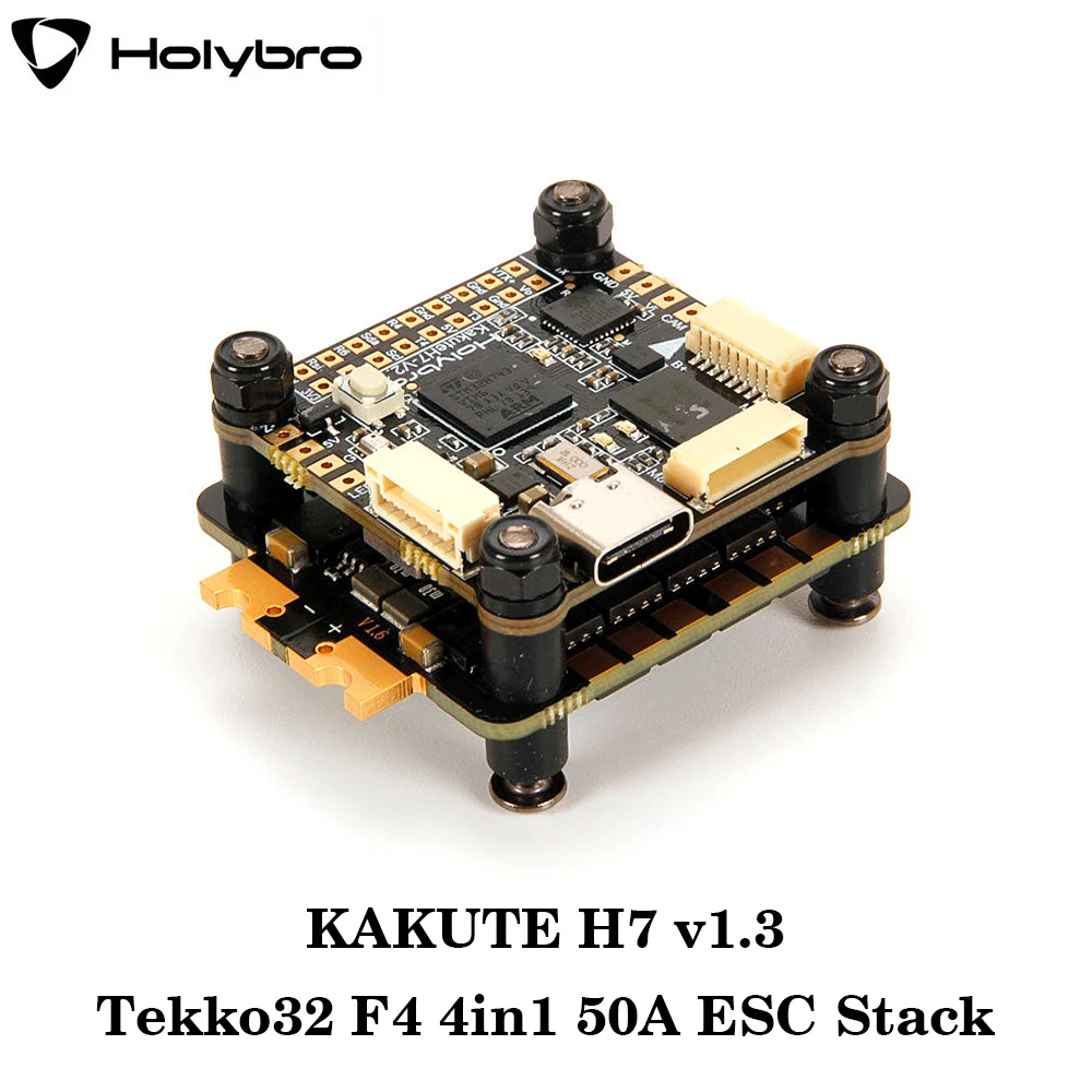 

HolyBro Kakute H7 V1.3 Stacks H7 MPU6000 Flight Controller Tekko32 F4 50A/60A/Matel 65A 4in1 ESC Atlatl HV V2 for RC FPV Drone