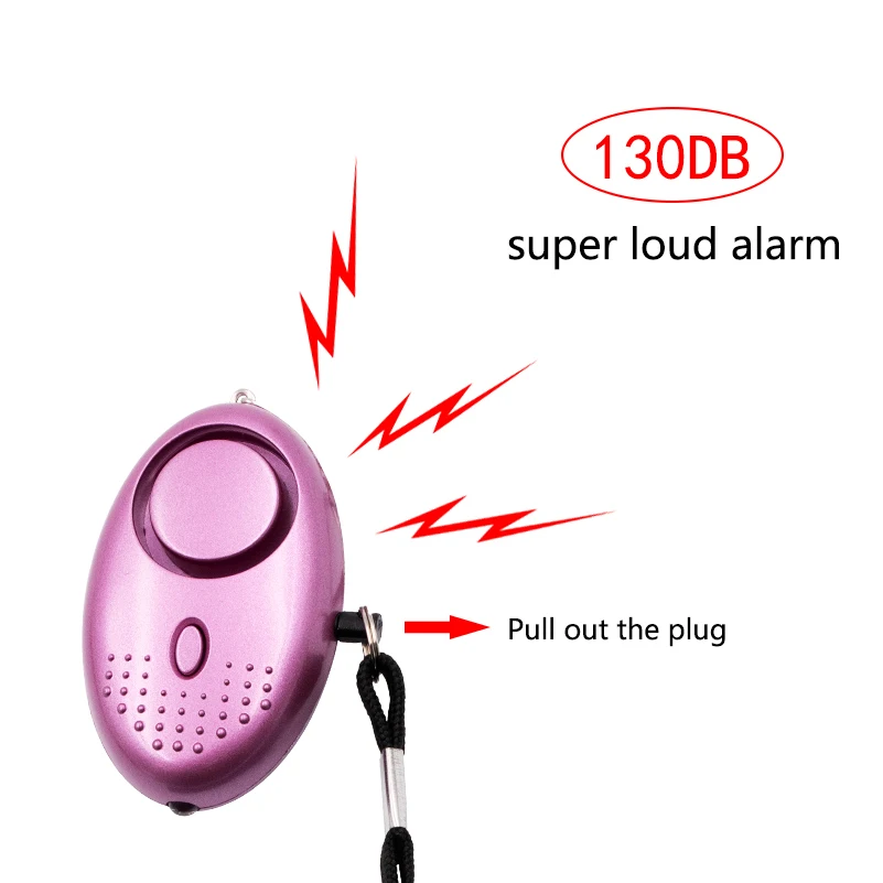 

130db Protect Alert Personal Defense Siren Anti-attack Security for Children Girl Older Women Carrying Loud Panic Alarm