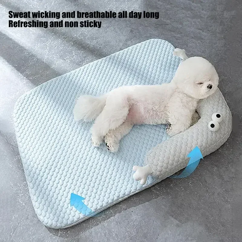 Pet Cooling Ice Pad Dog Cooling Mat Washable Pet Mat For Pets Cat Bed Cushion Self for summer