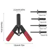 Rivet Tool Heavy Duty Riveter With 40Pcs Nylon Blind Rivets Automotive Riveting Tool Rivet Nut Tool Riveter Tool For Metal Wood 6