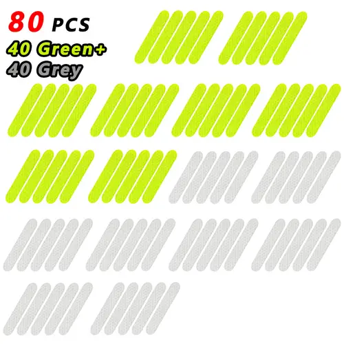 80-10PCS Helmet Safety Warning Reflective Stickers Strip Waterproof High Visibility Reflector Tape For Night Riding Walking Car - Image 12