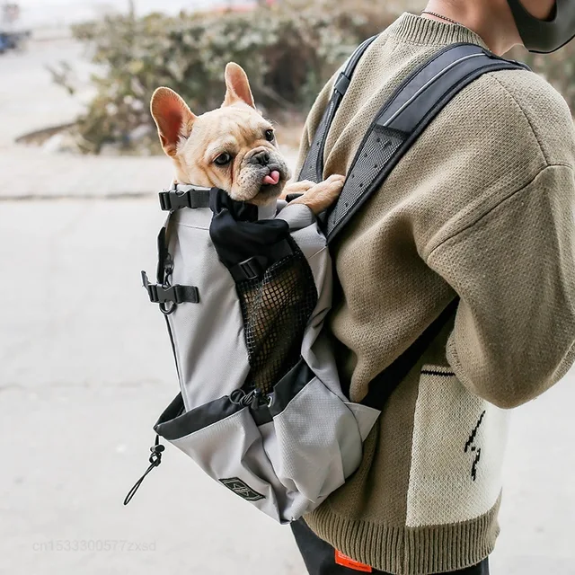 Dog Carrier Pet Shoulder Traveler Backpack Dog Outcrop Bags Ventilation Breathable Washable Outdoor Bicycle Hiking Backpack Bag
