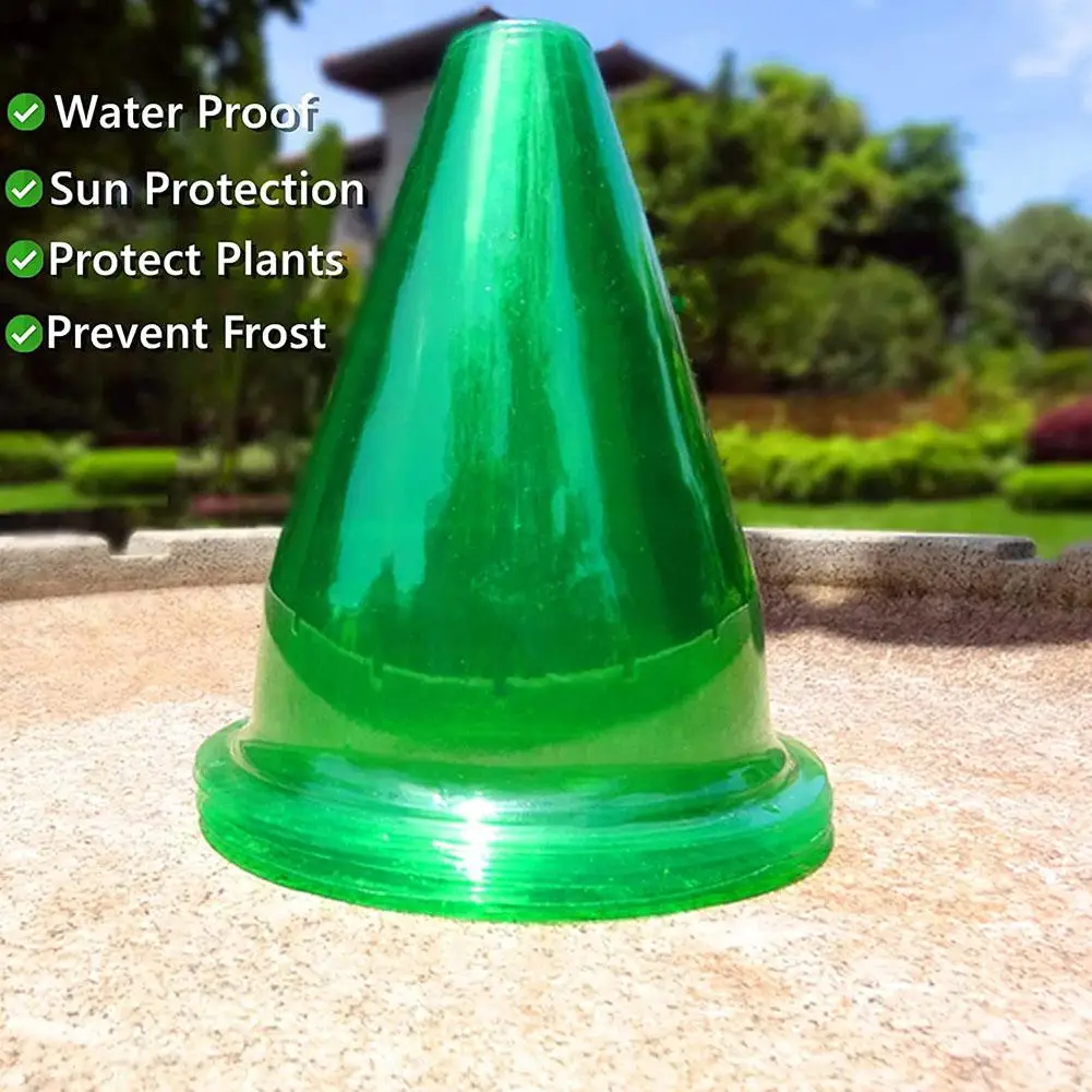 

Garden Cloches Plastic Plant Cover Protectors Reusable Greenhouse Plant Cover Cover Proof Animal Seedling Protector Bell Pl O0S6