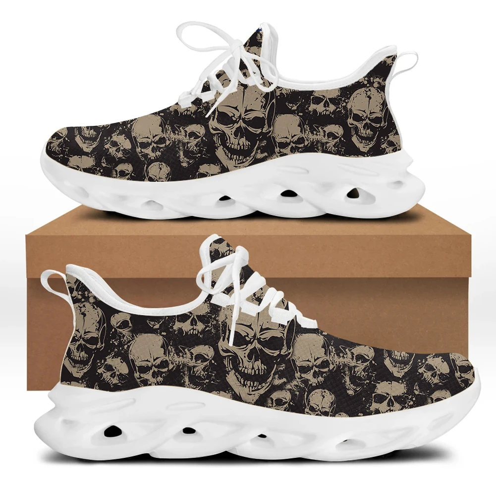 

Belidome Sugar Skull Gothic Shoes for Womens Flats Athletic Running Walking Gym Shoes Casual Sports Shoes Sneakers Tennis Shoes