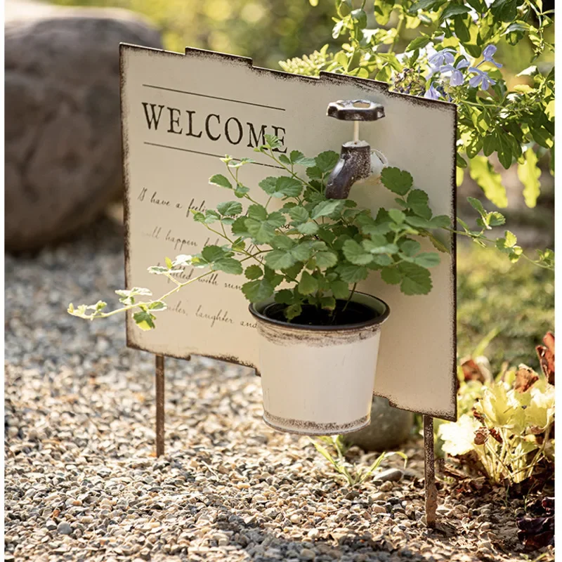 รูปสินค้า Welcome Vintage Garden Sign