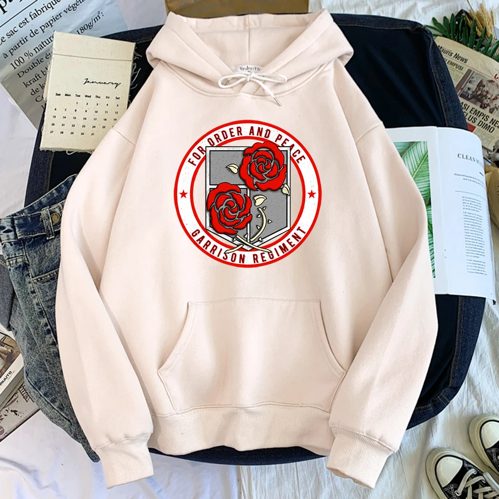 

Hot Sale Attack On Titan The Garrison Print Men Hoodies Warm Casual Streetwear Thick Fashion Sweatshirts Large Size Male Hoody
