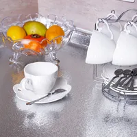 สติกเกอร์ติดผนังกันน้ำ 40 ซม. สำหรับตกแต่งตู้ครัว ป้องกันความชื้น ป้องกันเชื้อรา ป้องกันคราบน้ำมันและควัน 2