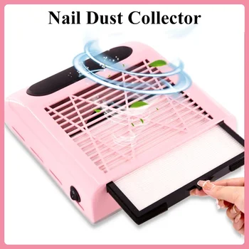 Aspiratore di Polvere per Unghie, Strumento per Manicure, Potente Aspiratore per Unghie con Filtro Rimovibile, Ventola Estrattore per Unghie, Strumento per Nail Art