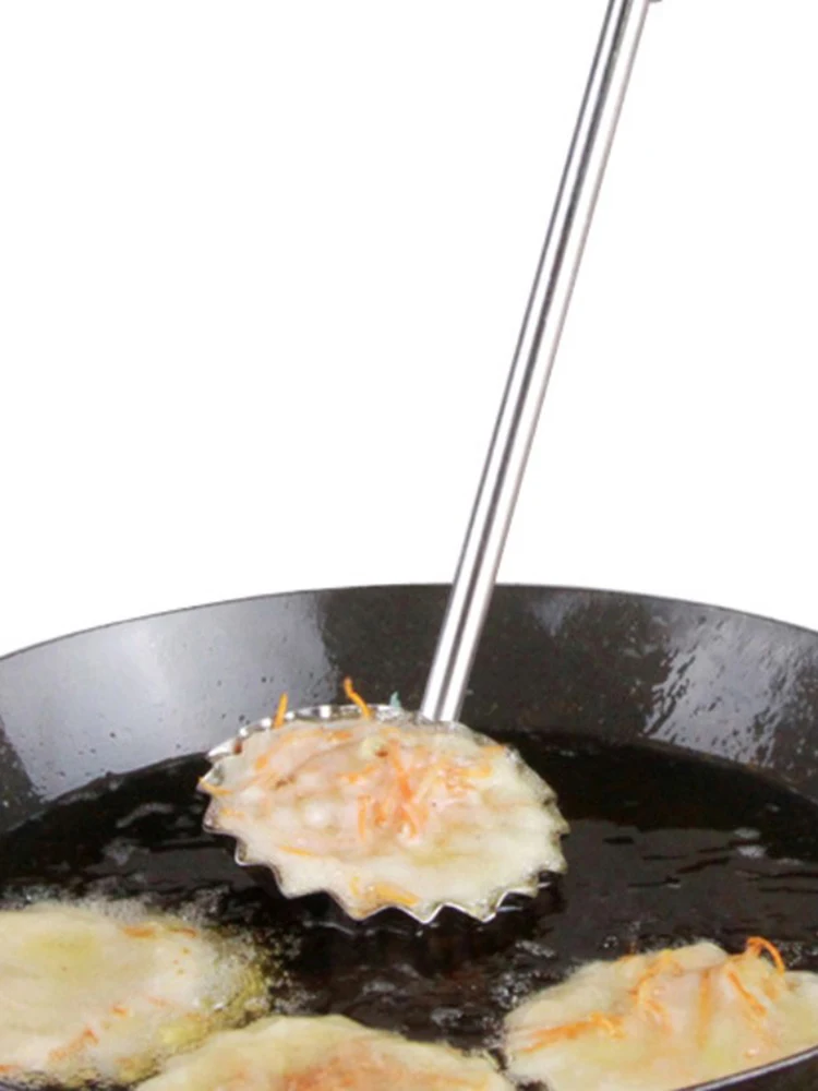 1Pc Stainless Steel Meatball Spoon Pancake Scoop Meat Pie Maker Non-stick Fried Food Mold Kitchen Cooking Tools